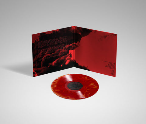 Glacier - A Distant, Violent Shudder - Sunburst Red Vinyl [LP] + T-Shirt Bundle